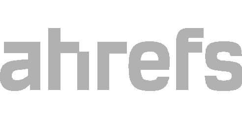 Ahrefs logo grijs